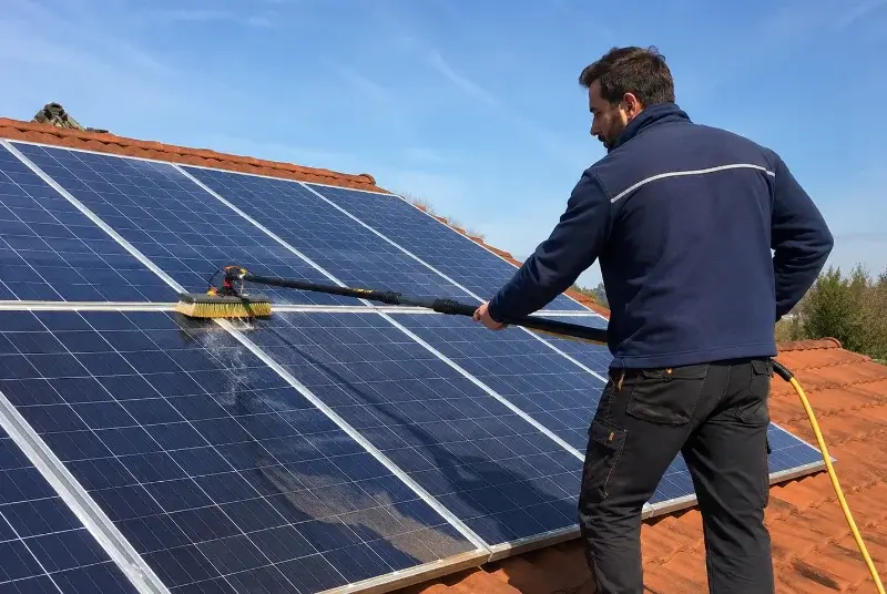 Nettoyage et entretien de panneaux solaires à Sames